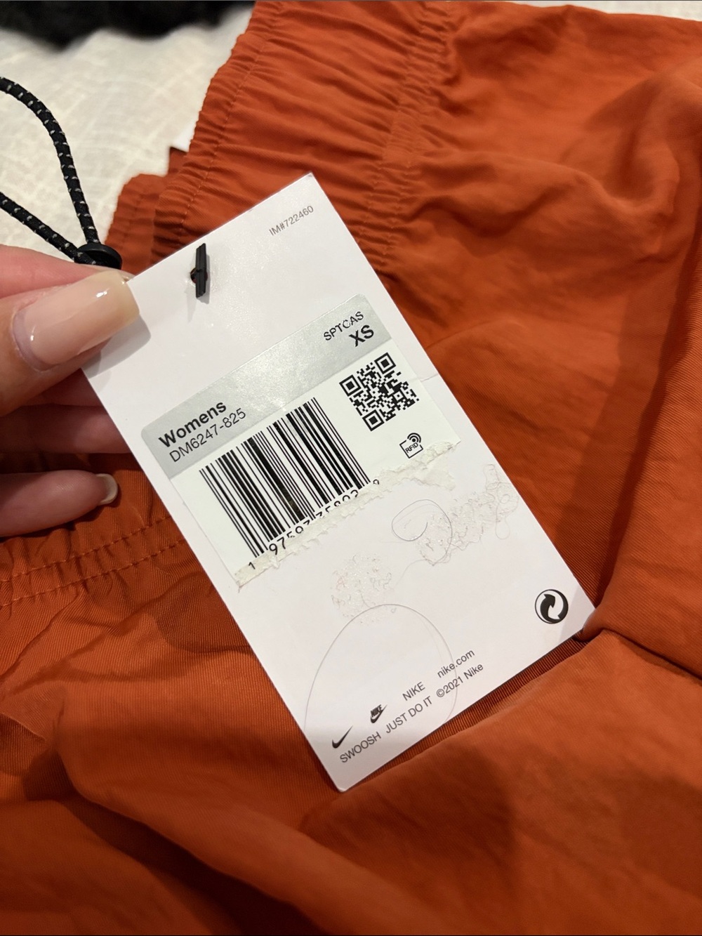 Nike Women's Rust-Orange Cargo Shorts - Picture 2 of 2